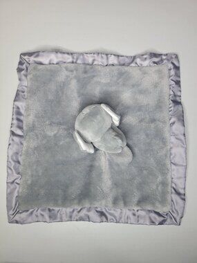 Carter's Just One You Lovey Elephant Fleece Satin Edge Gray
